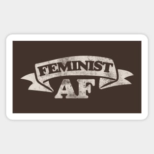 Vintage Style Feminist AF Sticker